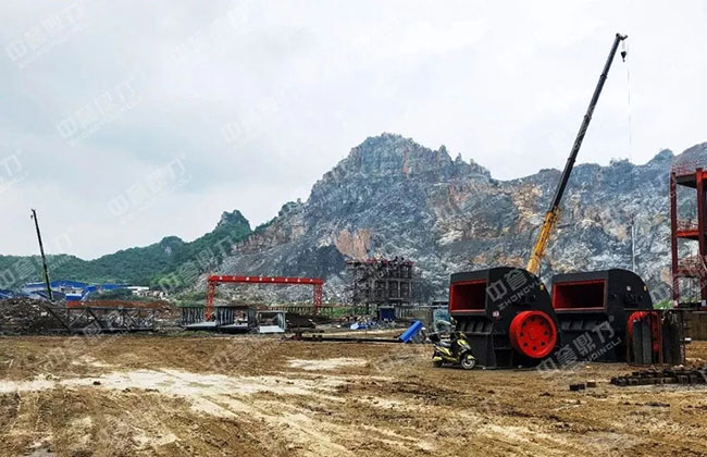 廣西百色登高新材料公司200萬噸骨料生產(chǎn)線