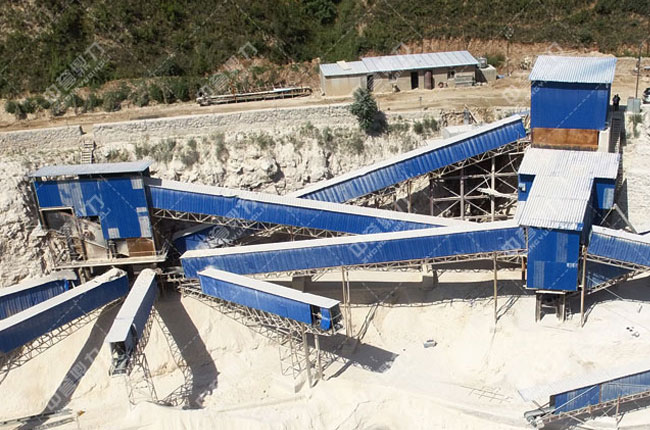 石頭制砂項目現(xiàn)場